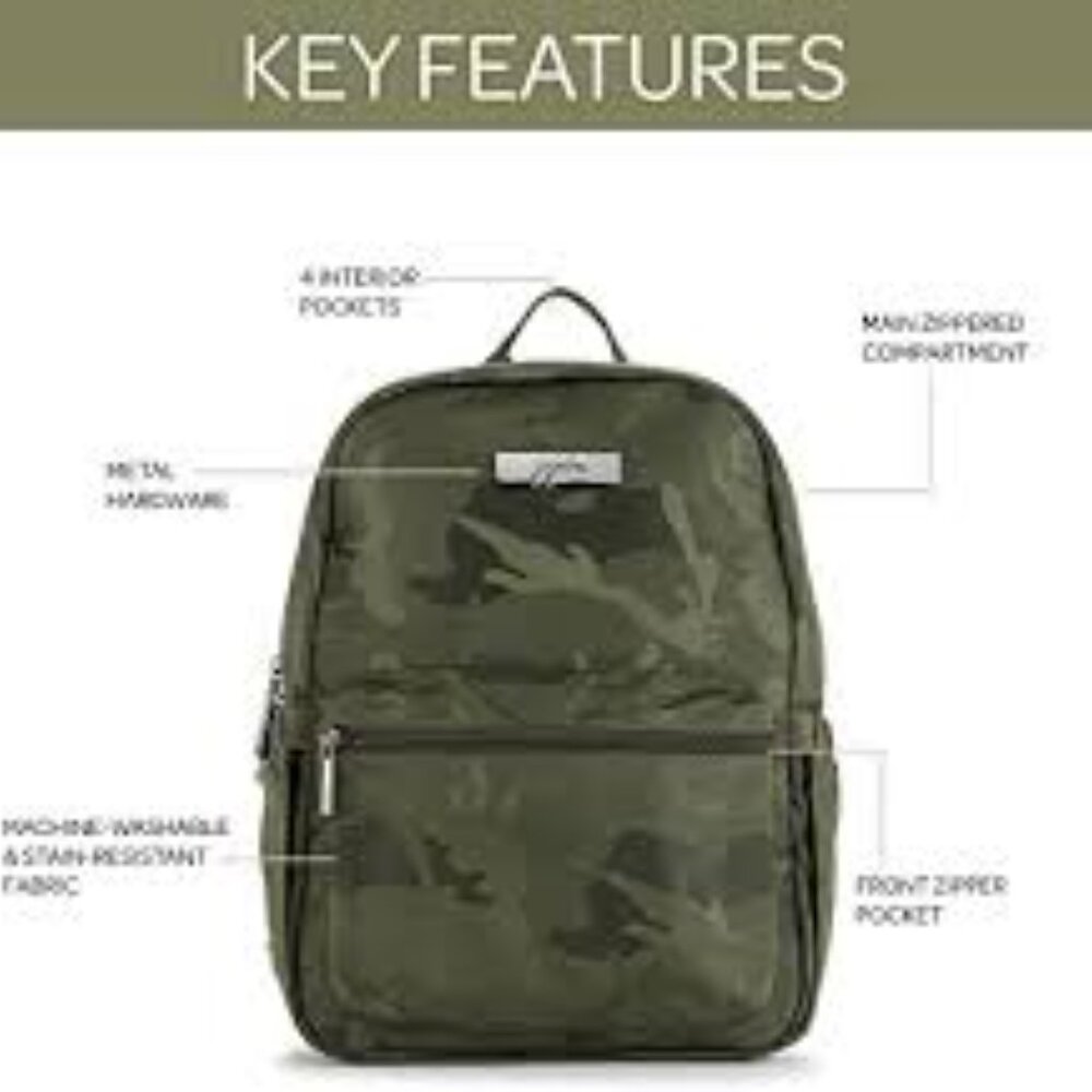JUJUBE MIDI BACKPACK - CAMO GREEN